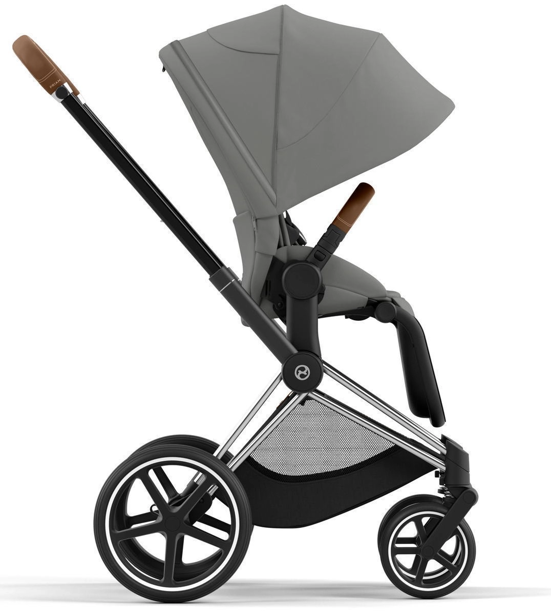 Коляска 2 в 1 Cybex Priam IV (шасси Chrome Brown) Mirage Grey a8p0tol92lvfud4fxmpj6ub3mxodvjph