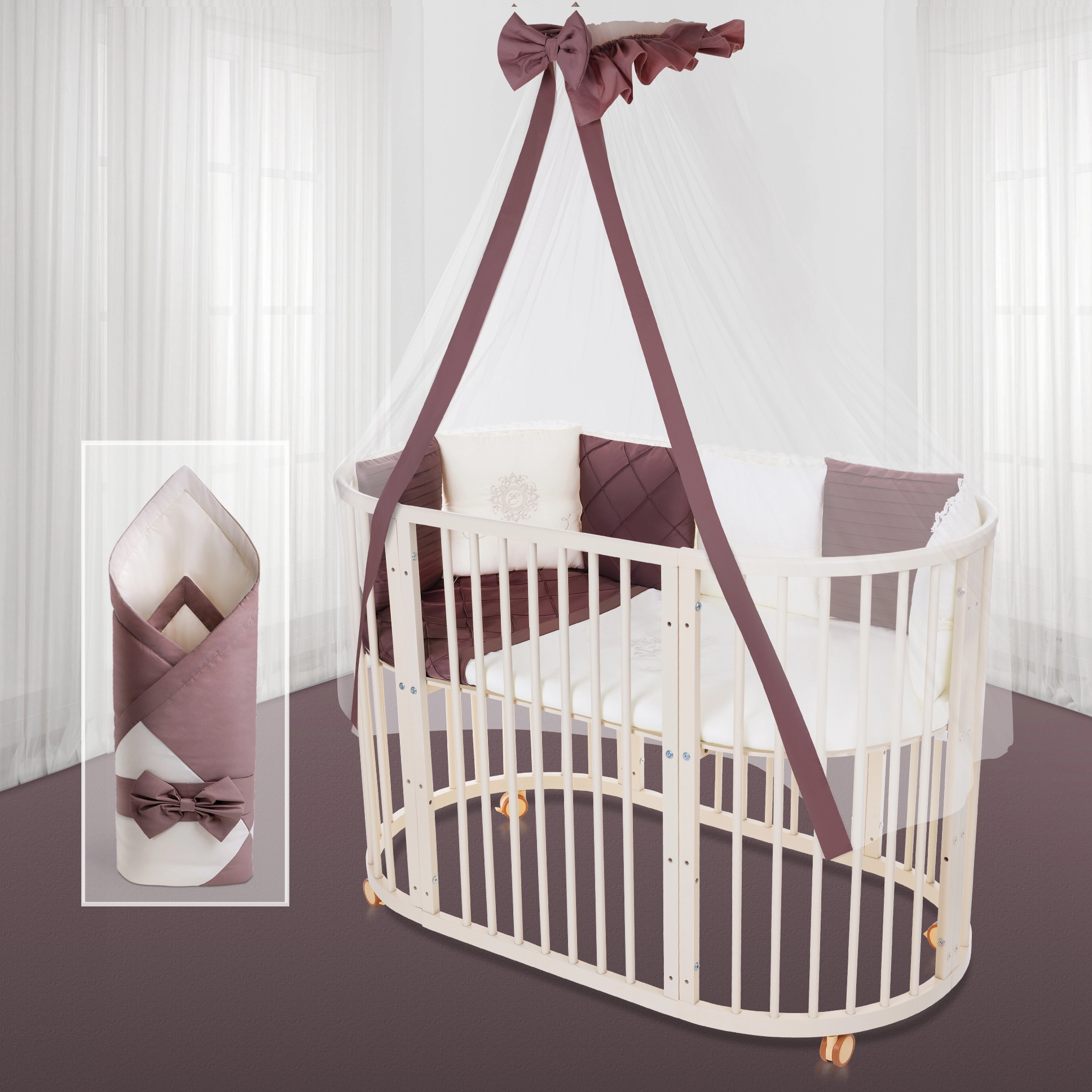 Комплект постельного белья Esspero Caramel (Beige-Purple)