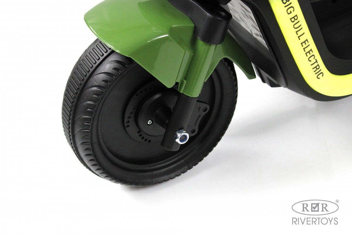 Детский электромобиль RiverToys G888GG зеленый 3dn182qp2b754ttsd9v0omsn3f0bjlb0