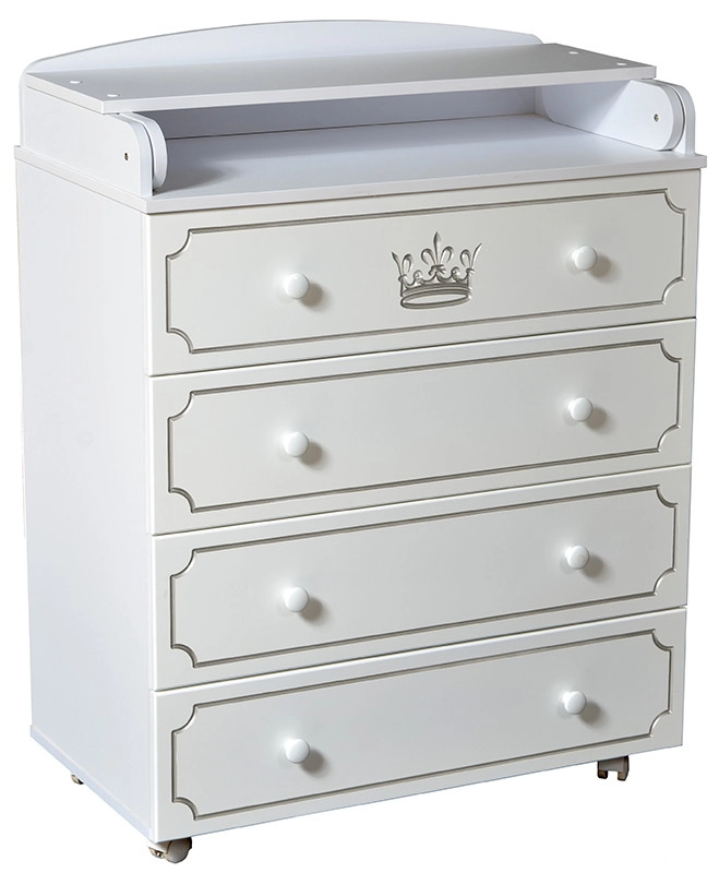 Пеленальный комод КЕДР Victoria 804 МДФ Crown Белый qjrjq2em634dth7w4v0087z863ph9pb1