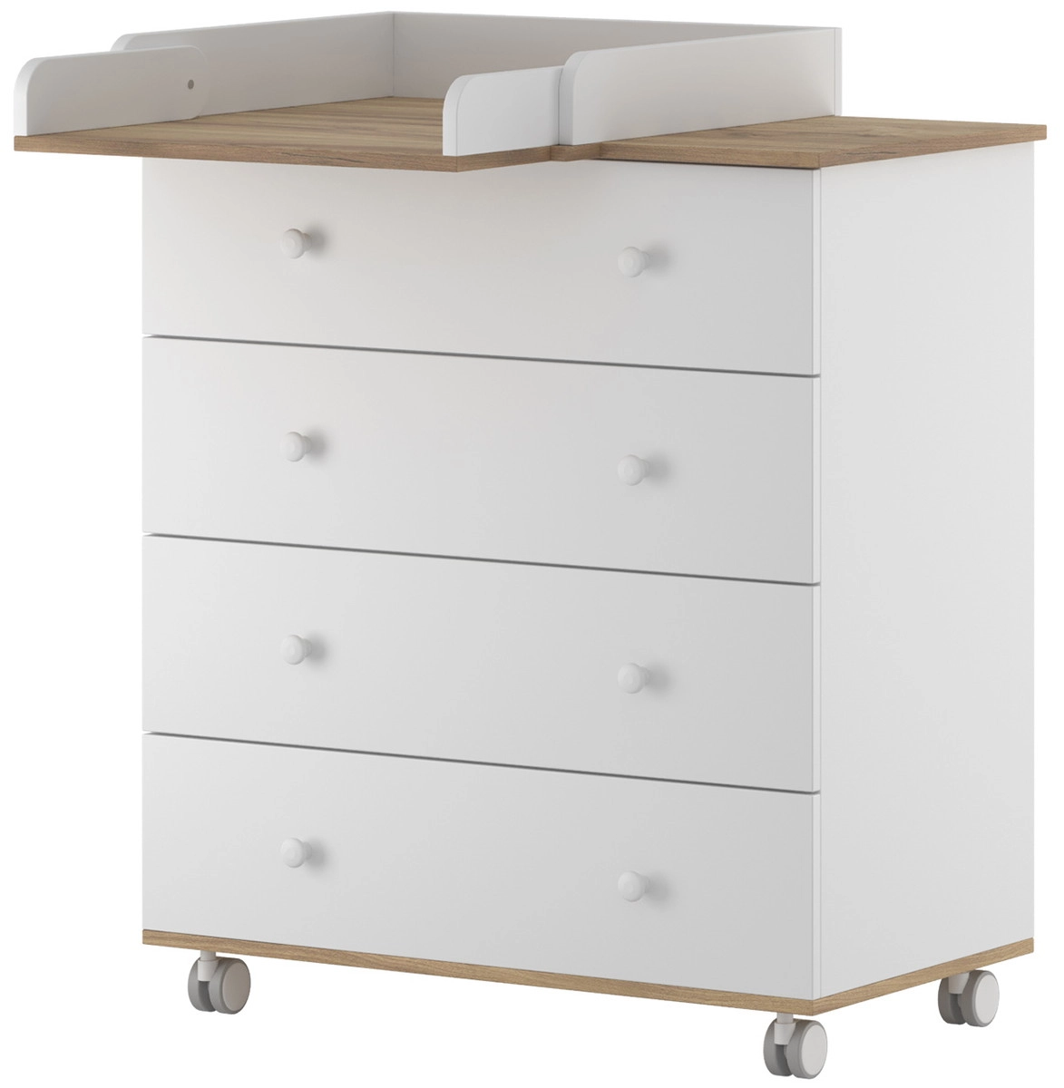Детский пеленальный комод Incanto Nova 800/4 белый-дуб 8dtfws21gl35ovw26egeztgzsfa0m21g