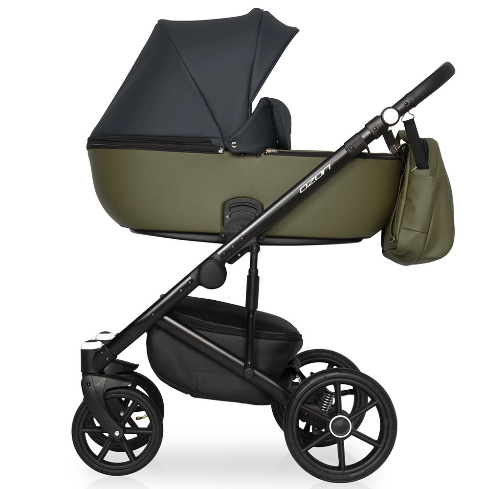 Коляска 3 в 1 RIKO BASIC OZON 02 черно-зеленый f674eim23ul3x3fcjmf4kd2ycx4pq8oy