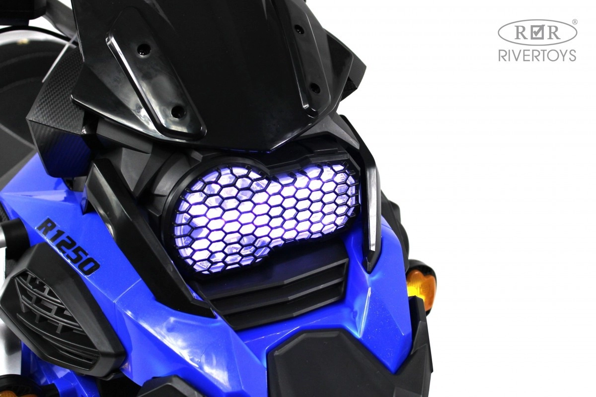 Детский электромотоцикл RiverToys М009БХ синий srukim1fmf27284wuxrzninsjoiv9oam