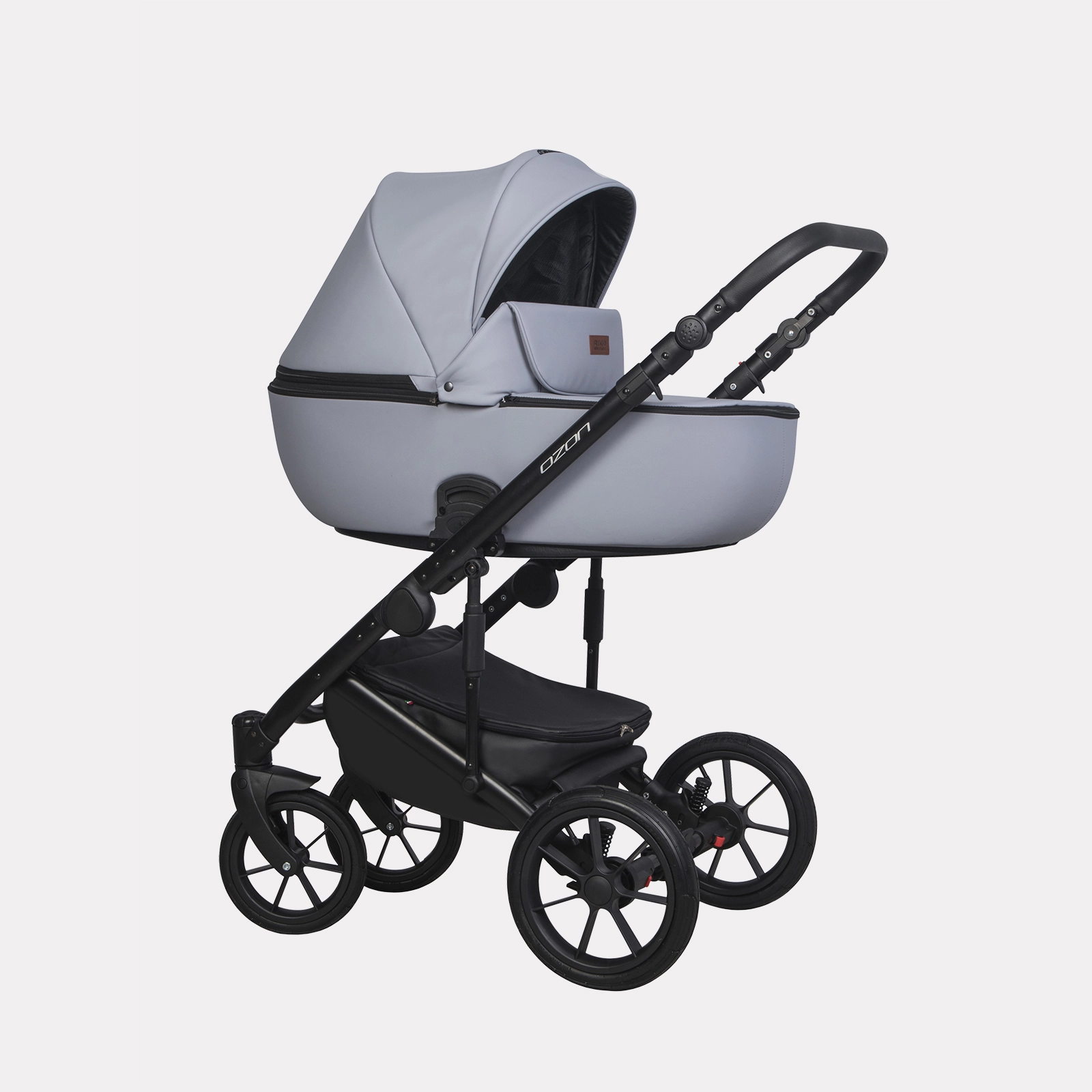 Коляска 3 в 1 RIKO BASIC OZON PASTEL 04 серый 108134928-kolyaska-3-v-1-riko-basic-ozon-pastel-04-serii