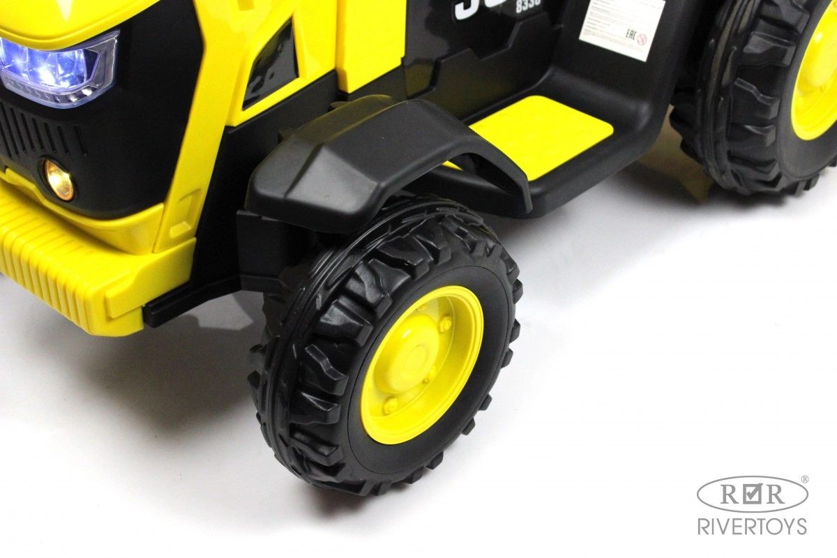 Детский электромобиль RiverТoys O555OO жёлтый 647fpi183cfoivqtzddmf75on9n73rfm