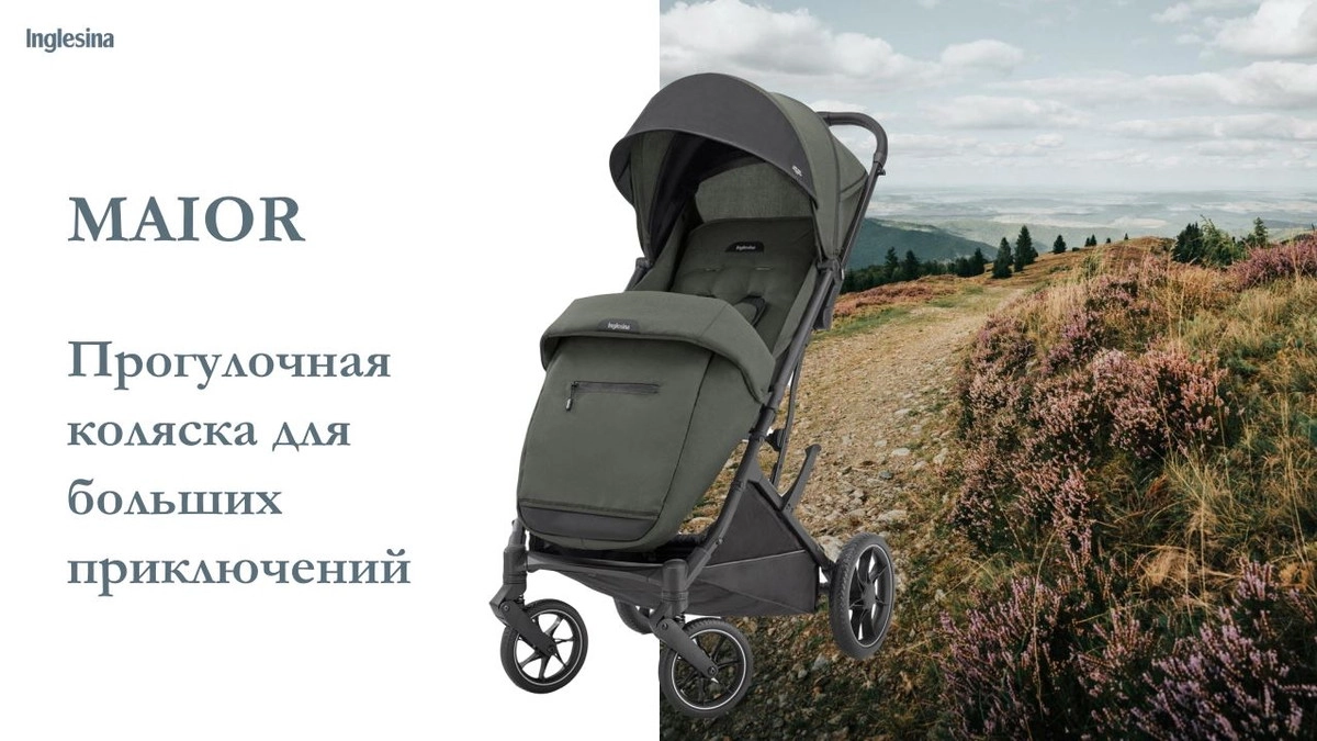 Прогулочная коляска Inglesina Maior TAIGA GREEN 5y6rz141x7lgqarp2rx4hs581o02mpq7