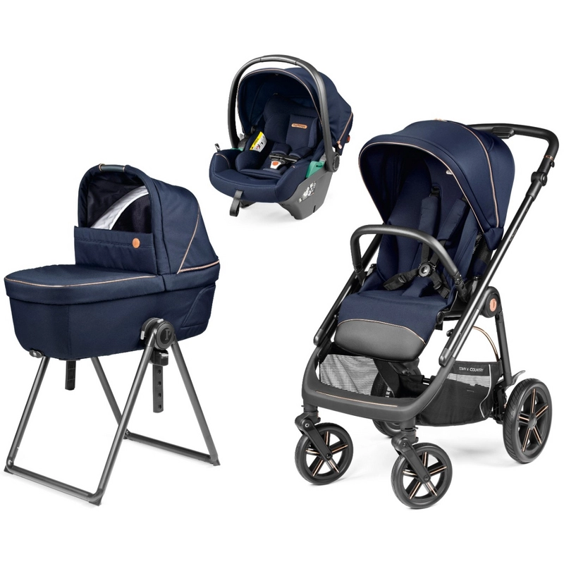 Коляска 3 в 1 Peg Perego Veloce TC Belvedere Lounge (Blue Shine New)