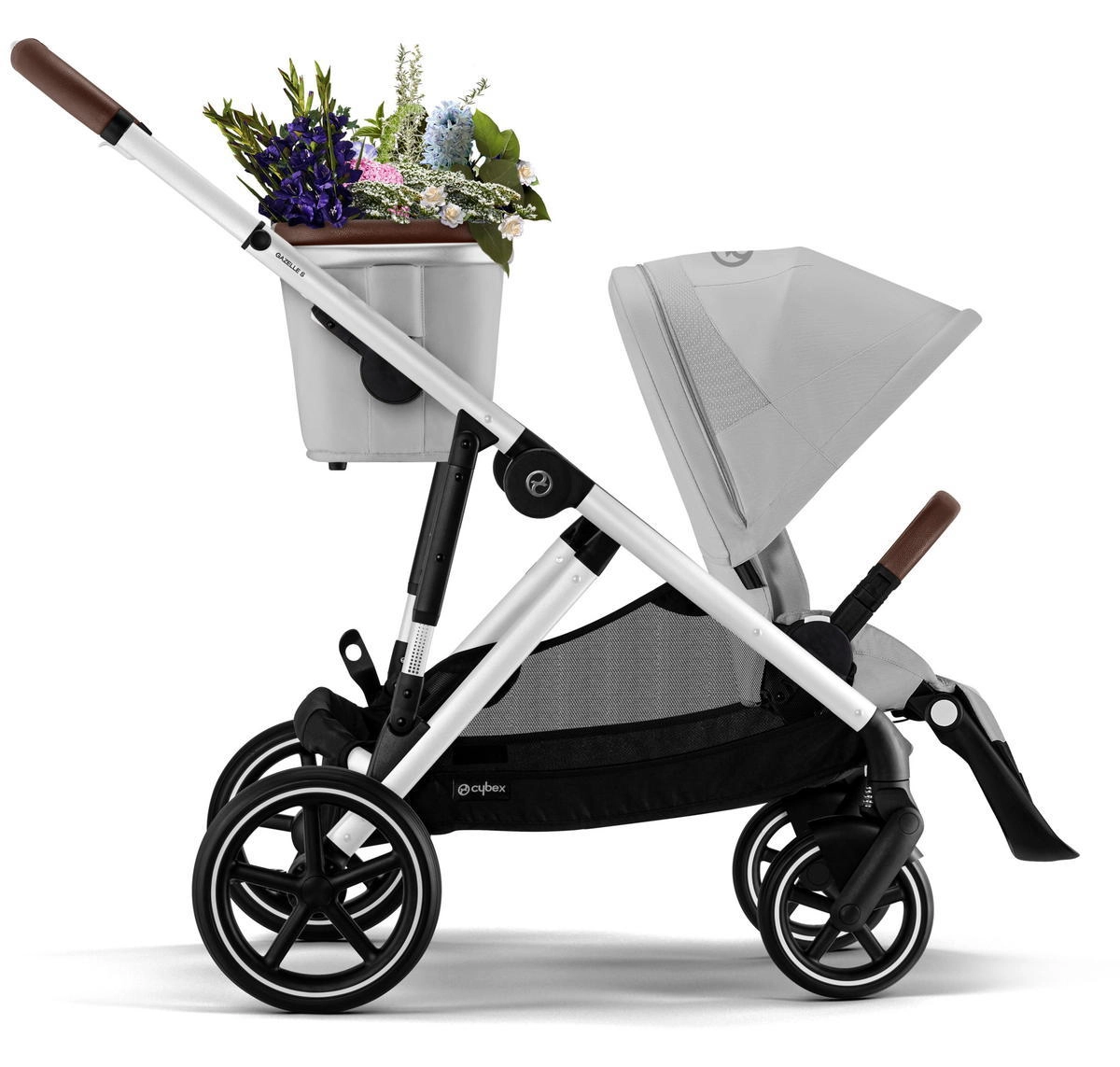Прогулочная коляска Cybex Gazelle S SLV Lava Grey с корзиной vhznm0r8vupc54etys7wtmslt1x7m8gd