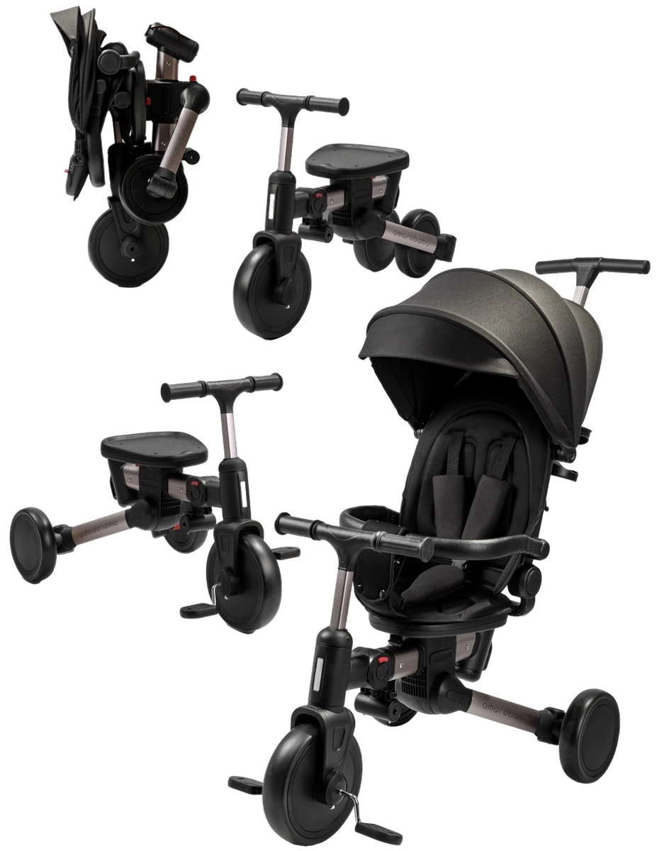 Велосипед трехколесный Amarobaby MultiRide (Черный)
