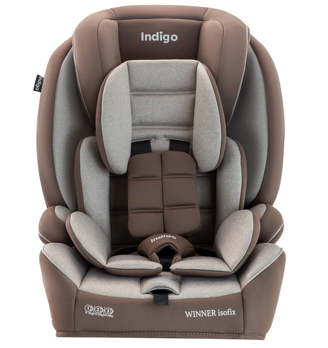 Автокресло Indigo WINNER ISOFIX, YB706B, группа 1+2+3  бежевый-коричневый 1zd7wk7vkp42ez27f9kxex8p0hqmizlp