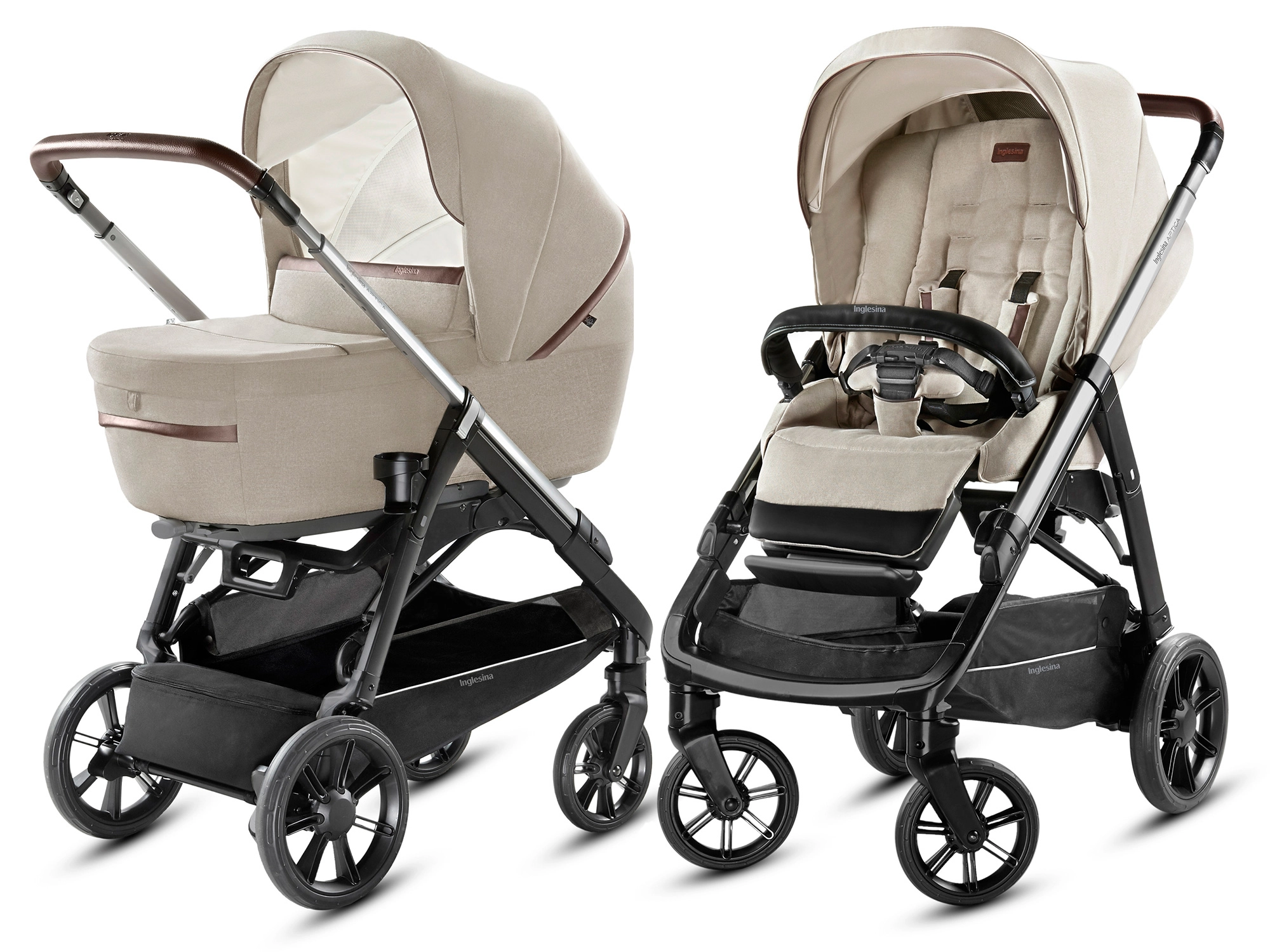 Коляска 2 в 1 Inglesina Aptica System Duo Cashmere Beige/Black Coffee f28e4bf768d0174a2185c1f055b40405