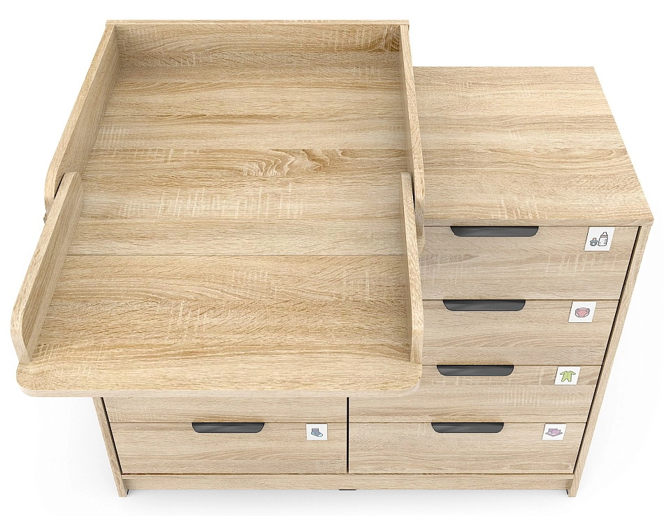 Комод Pituso Kids Optimum ЛДСП Дуб сонома v43lfo04a599jh3xn0mgellfjgwzvlom