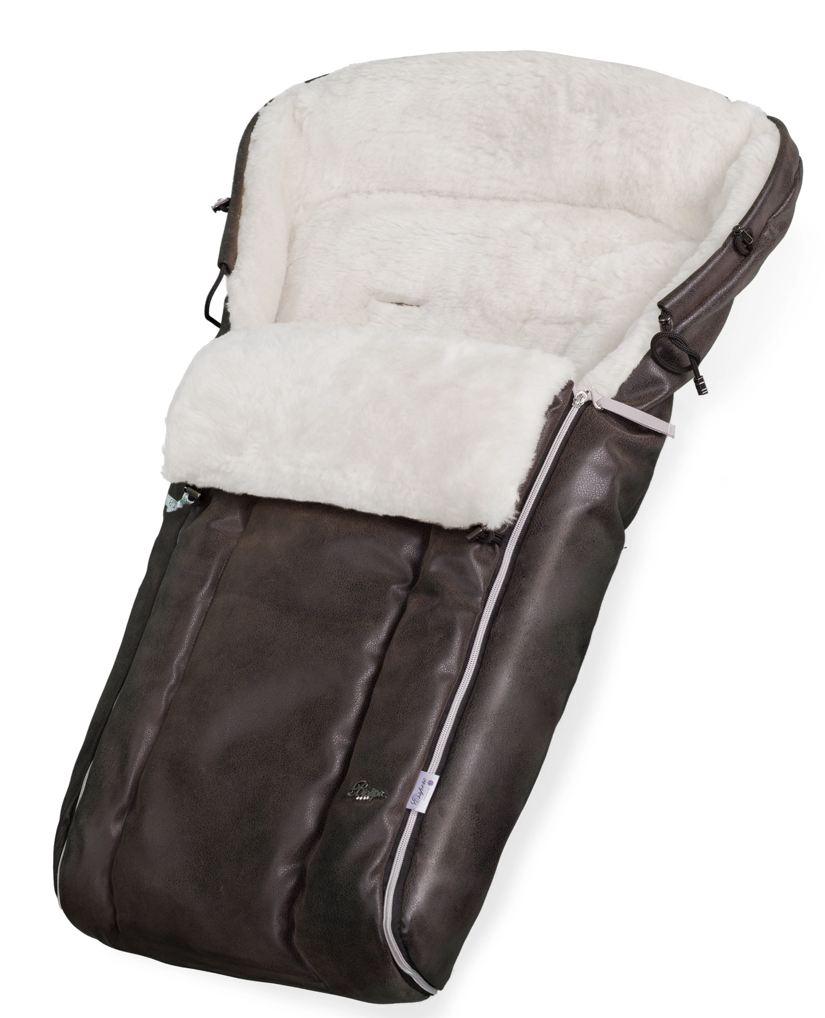 Конверт в коляску Esspero Markus Lux (натуральная 100% овечья шерсть) (Brown)