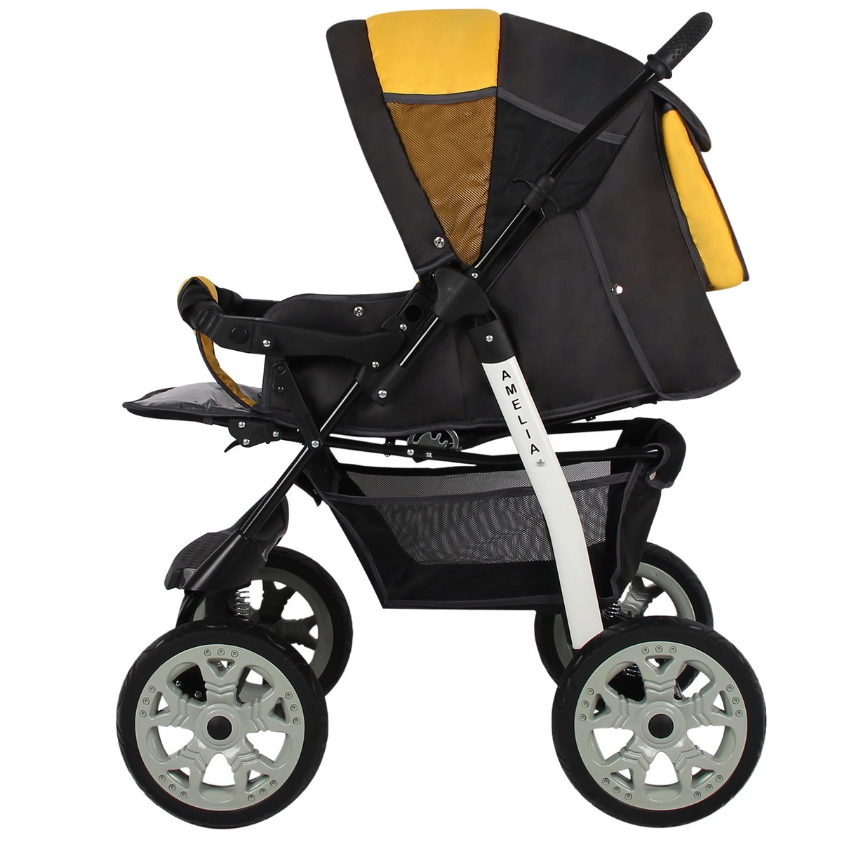 Прогулочная коляска Alis AMELIA I  серый+желтый 7w7daxfyzgeknf7y43zvhqt1n42cga7n