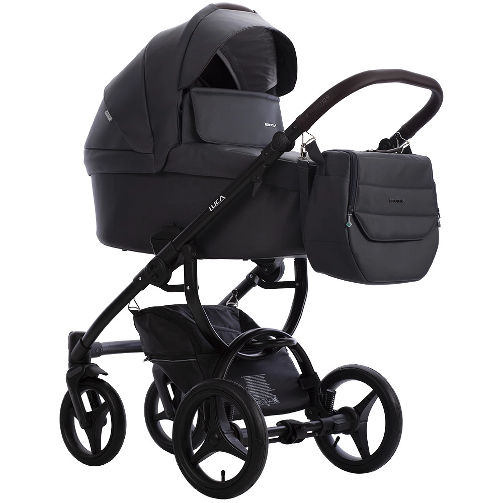 Коляска 2 в 1 Bebetto LUCA PRO (Pro 33 (т.серая кожа))