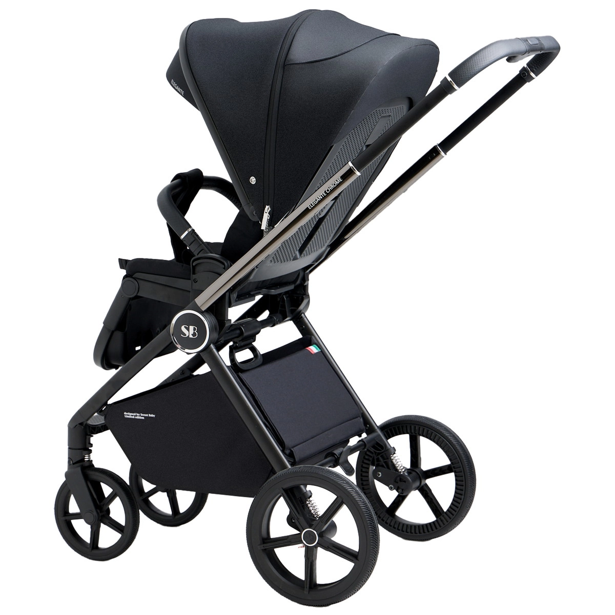 Прогулочная коляска Sweet Baby Elegante Chrome Black y218jq66p1qfnfi7sp93id5wjipa5lu8