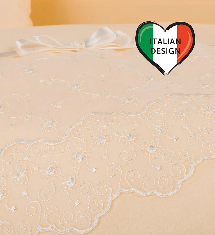 Комплект постельного белья Lepre Romantica 125х65 см 6 предметов желтый2