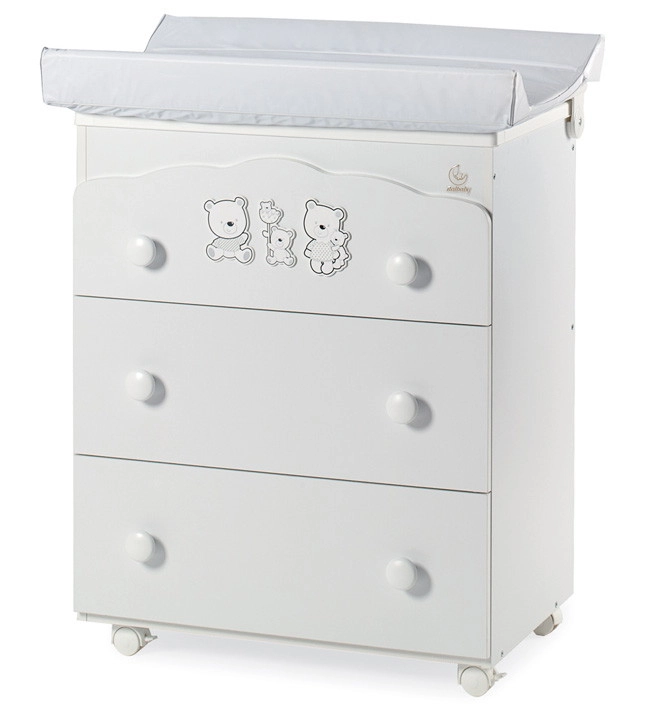 Пеленальный комод Italbaby Happy Family (3 ящика) Белый 57o0ma47c6n4hh04zaqqgfb73f3oo9we