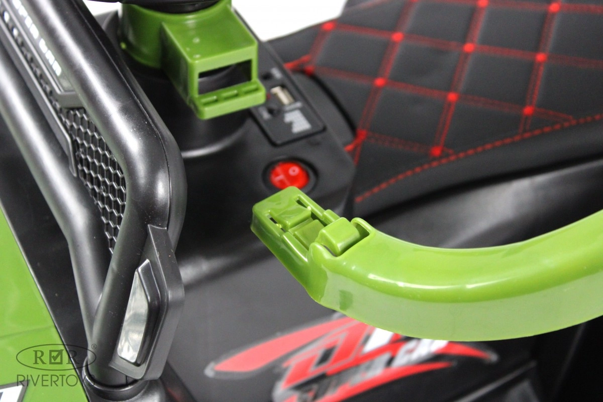 Детский электромобиль RiverToys G005GG зеленый 7gadmwtdznsxqzoag7ss8n7jljmsh0i7