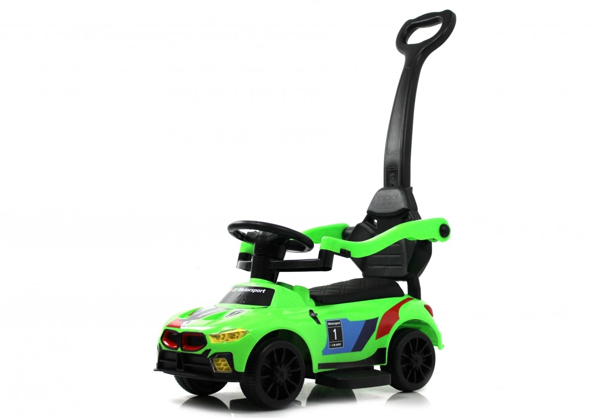 Детский толокар RiverToys F003FF-P с родительской ручкой зеленый i3sro82kpibn86xg8a5pnrf3wtuu5e34