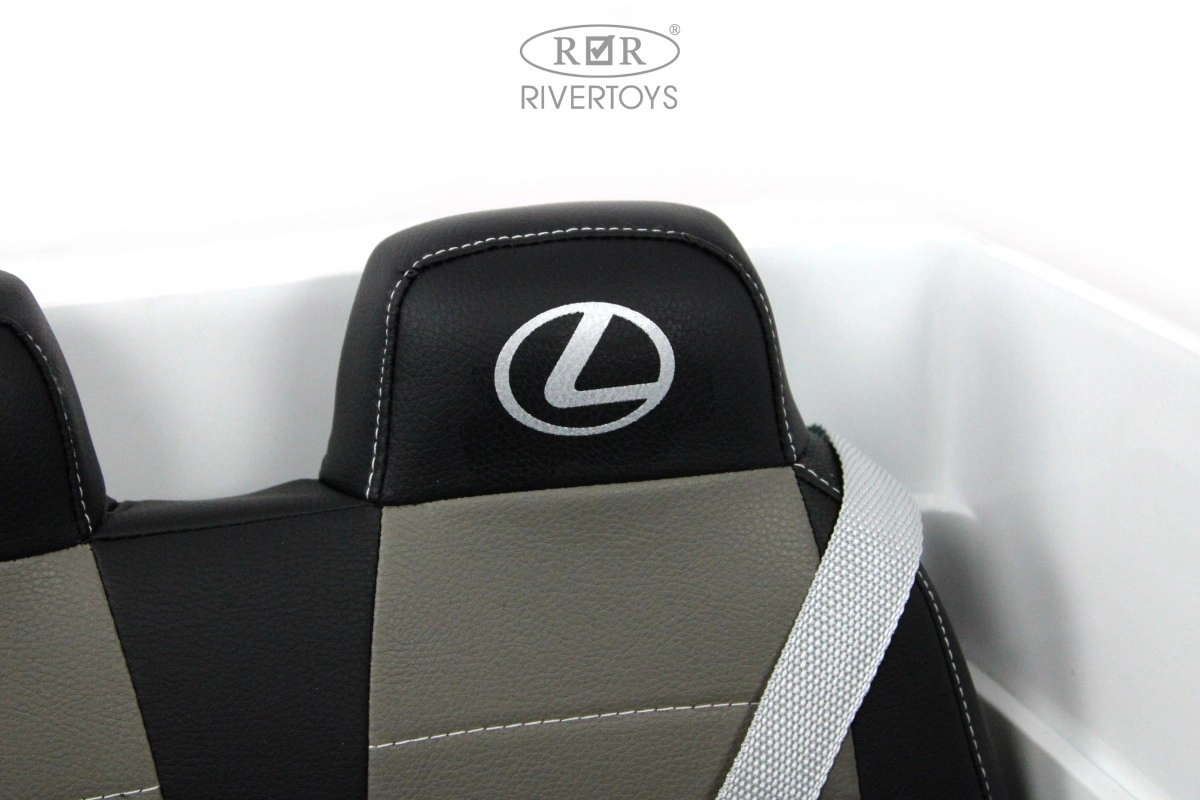 Детский электромобиль RiverToys Lexus 570 E555EE белый 88ld8xltq5am0c65srin2pvajelkmx6s
