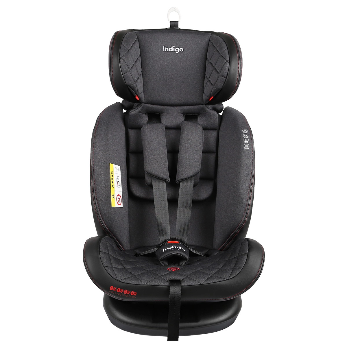 Автокресло Indigo AERO ISOFIX, ST-3, группа 0+1+2+3 черный-красный kxmn185zhq11b2inod6yolm666k1yqdm