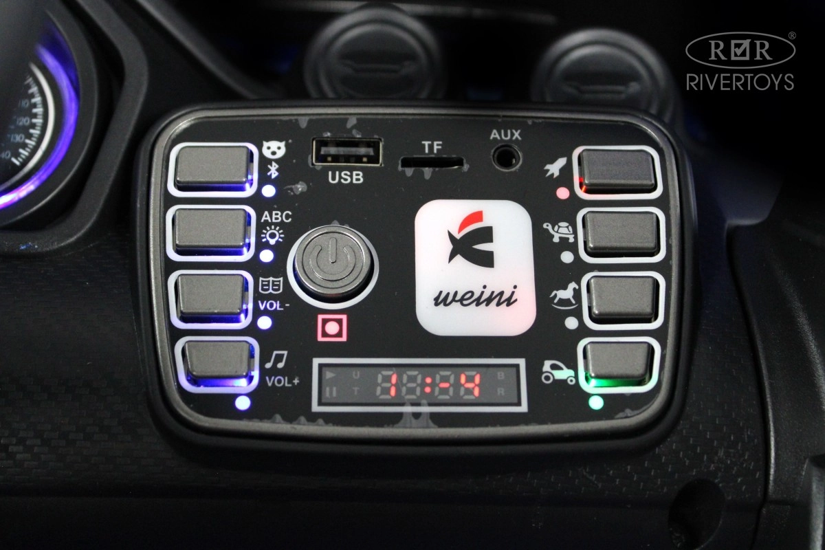 Детский электромобиль RiverToys М444БХ черный глянец 16o3rqblu273bhbslqh2jz8x08zx3jw4