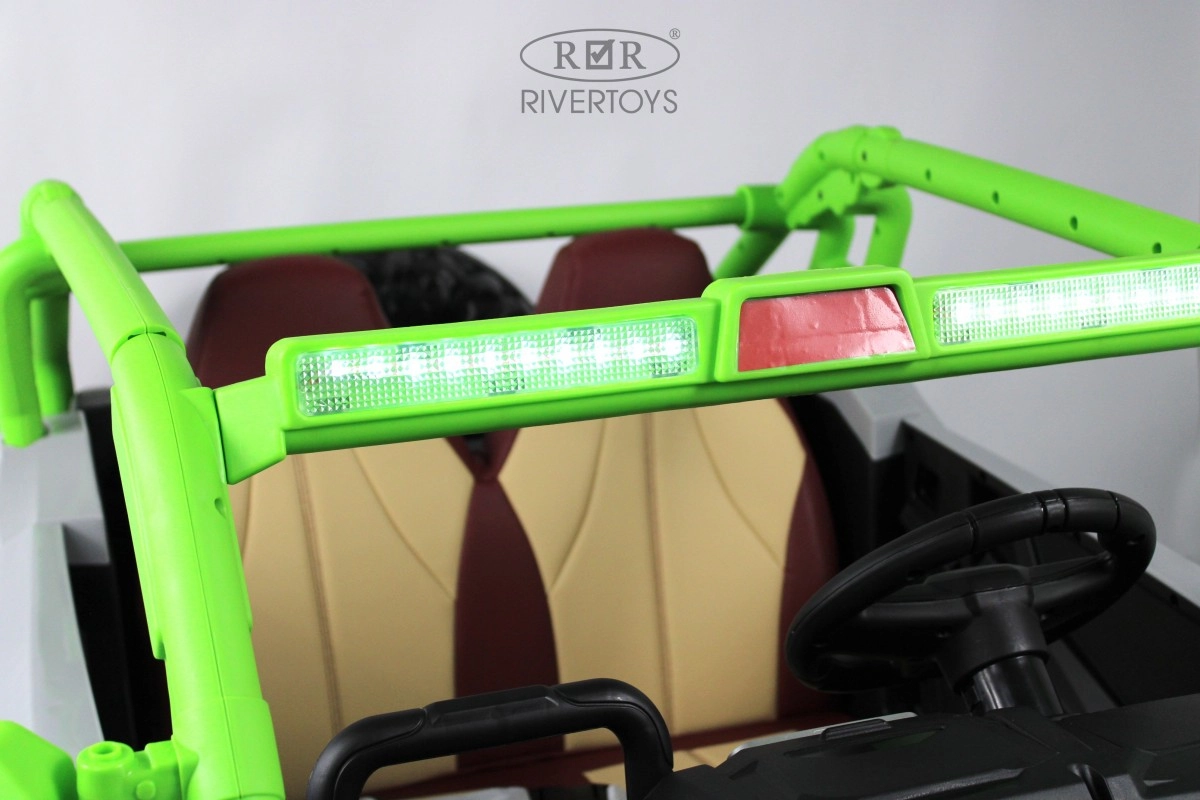 Детский электромобиль RiverToys E001EE серо-зеленый vlawmccww34kp2w7pxo4tyqj9yys86qo