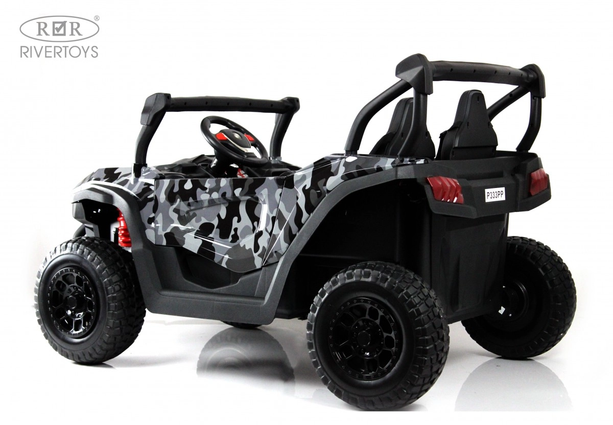 Детский электромобиль RiverToys Buggy P333PP серый камуфляж 6aklx7zf0o4a7llpmbjnkm7rr0zp2ryt