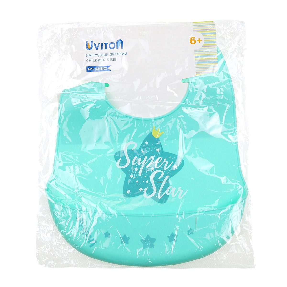 Нагрудник силиконовый Uviton арт. 0246 Super Star (мята) rtvctsz2zy5mx71rz6frv9gdb6961l3j