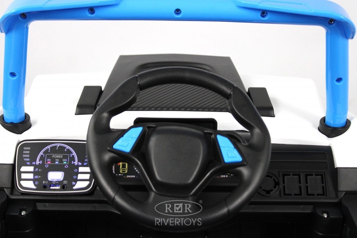 Детский электромобиль RiverToys F888FF-A 4WD синий 5w69s49gnofyuvt9sr4kio5v0gt7r91m
