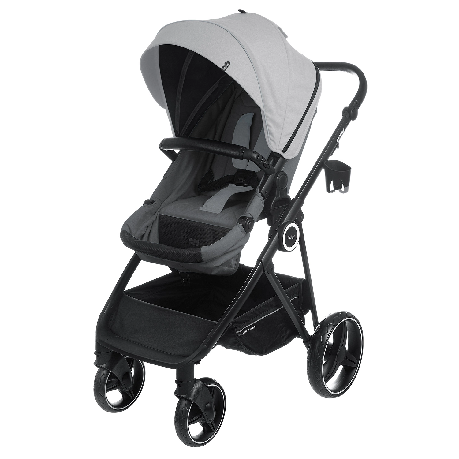 Прогулочная коляска INDIGO SHUTTLE  светло серый-темно серый b47380fa6f9d8cb5487c037e79f07c99