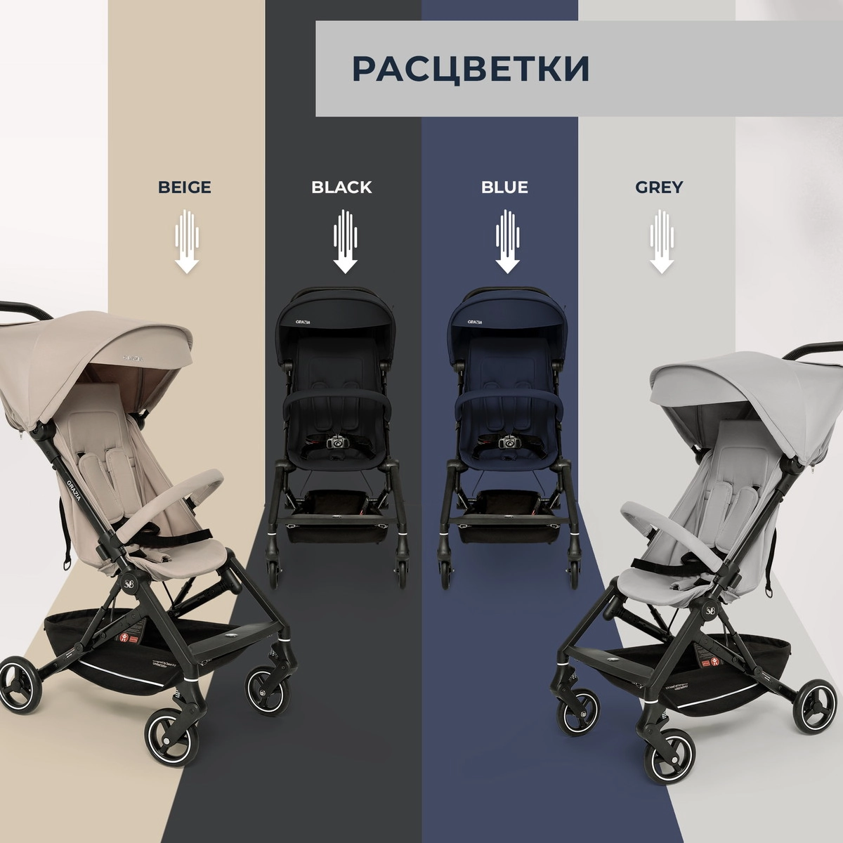 Прогулочная коляска Sweet Baby Grazia grey 84wj4lr17zpwad2ub6jriu4h98bposh1