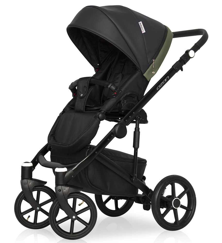 Коляска 3 в 1 RIKO BASIC OZON 02 черно-зеленый 6wigiq8ibh5z9uq20o0gmac4dun11hxm