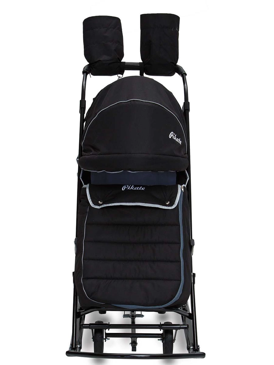 Санки-коляска Pikate Onyx чёрный e4x4n3mz5z0e33hj866yh73zj8lmd2g2