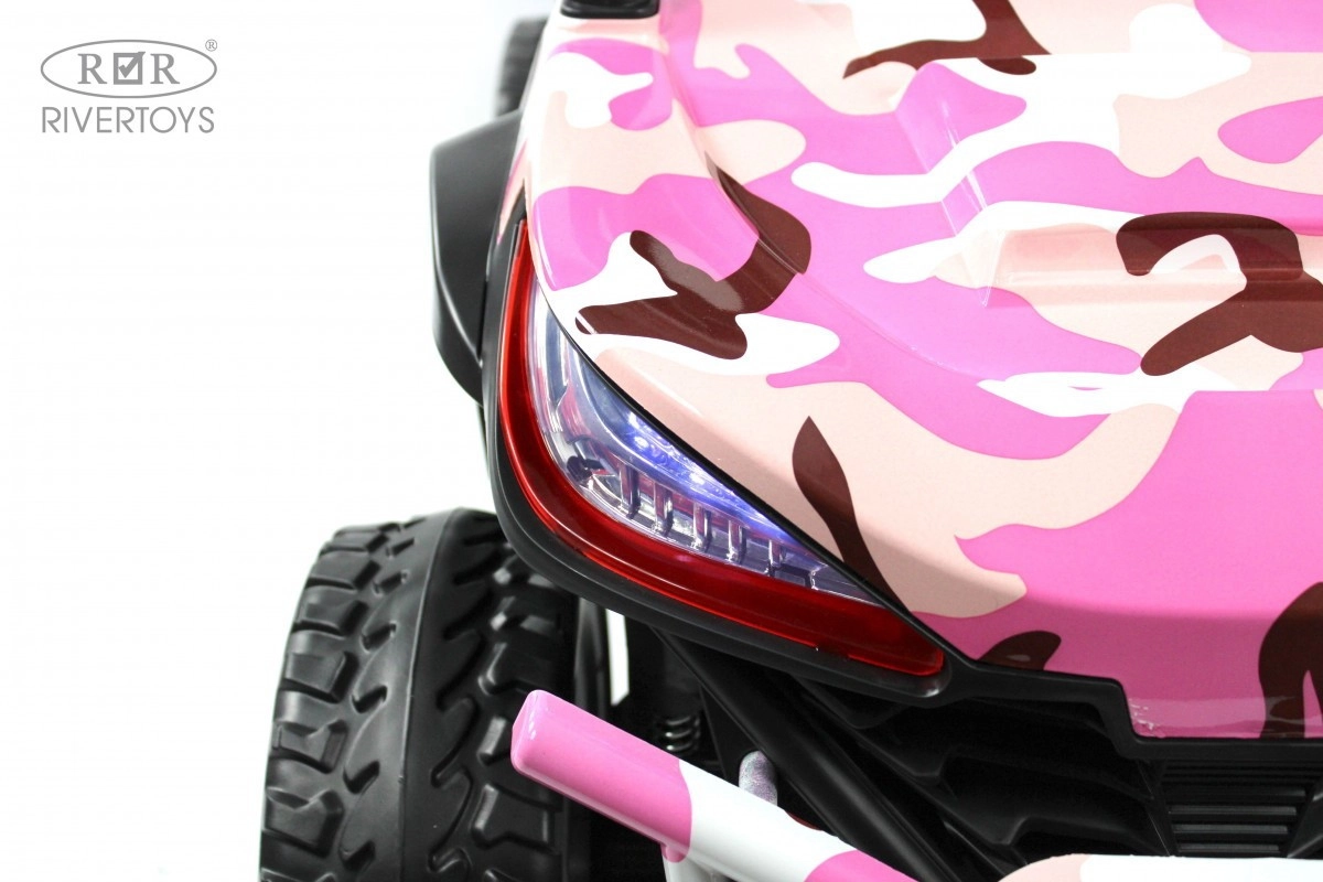 Детский электромобиль RiverToys L888LL розовый камуфляж hr4867n2dafbw3myrdv0ukjxf0r0vhyg