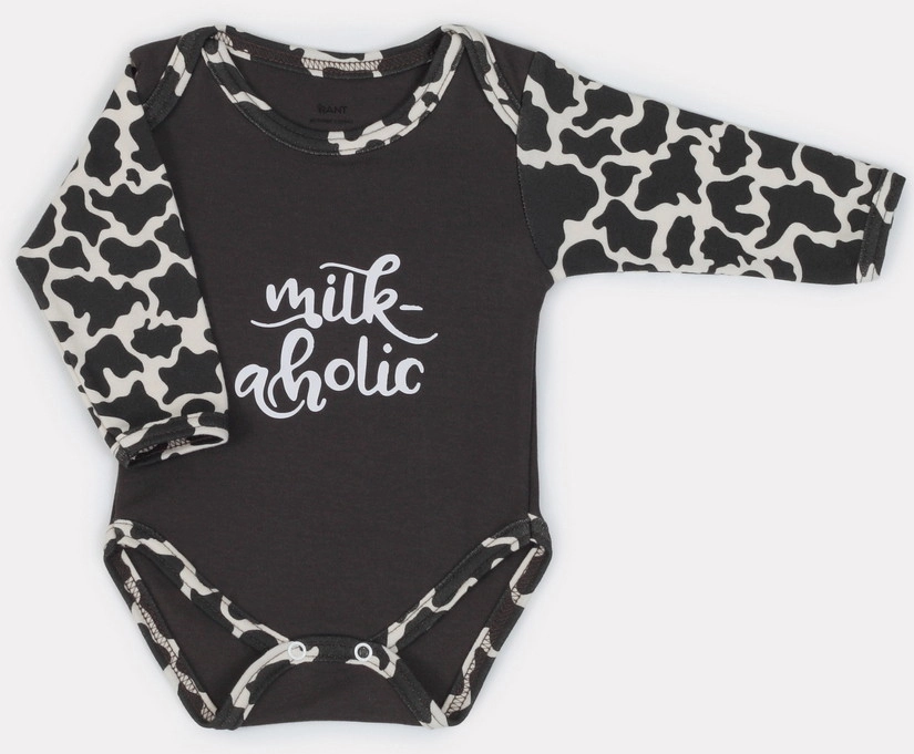 Боди Rant Milk-Aholic с длинным рукавом 6181 56 Graphite ghajesqxs05bvjaq0s6090i651wnxj00