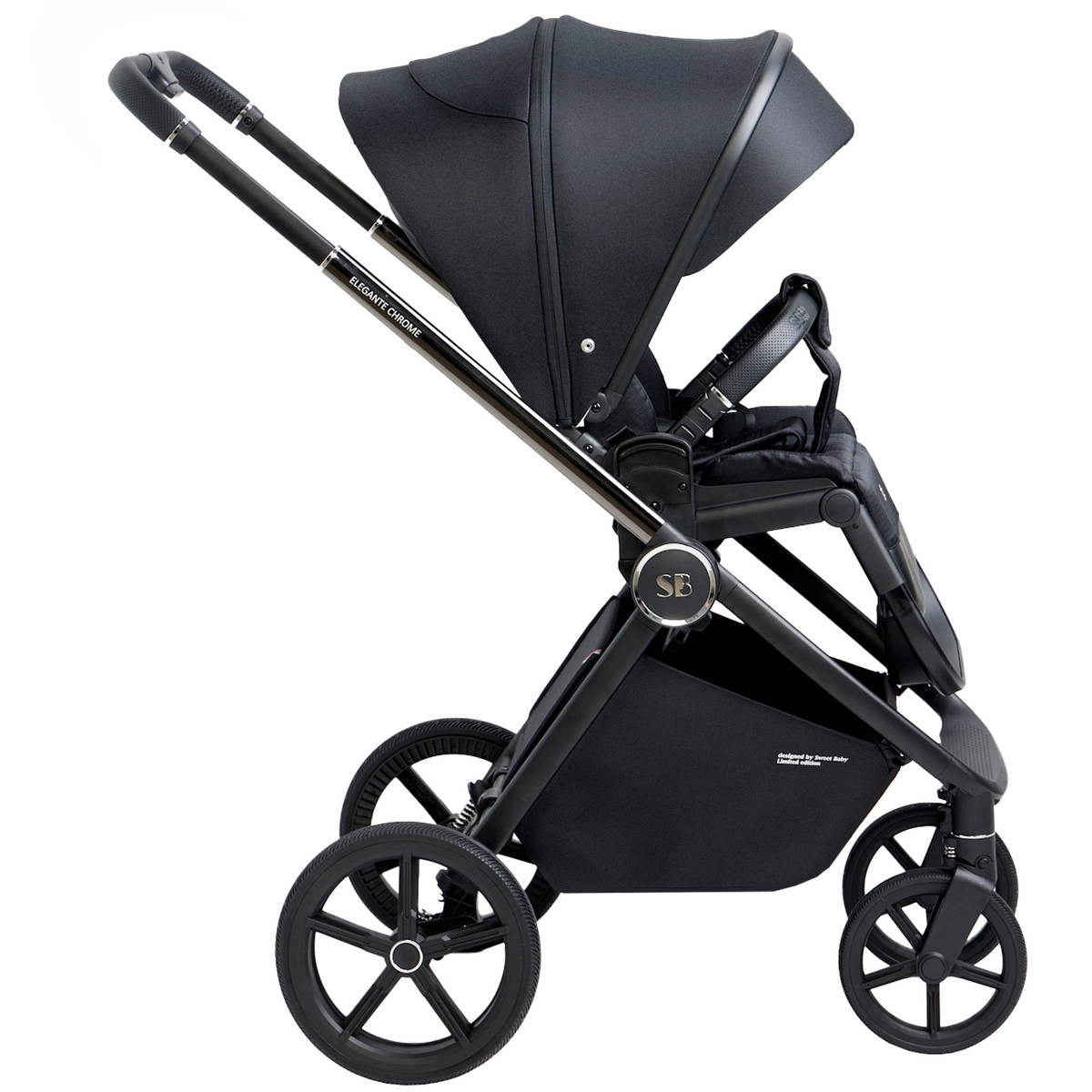 Прогулочная коляска Sweet Baby Elegante Chrome Black r9y24ah44inuno1e2m4z992u5n99boit