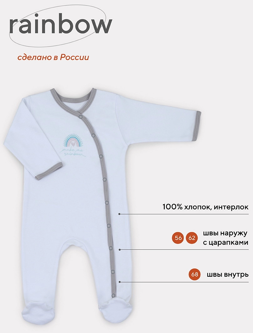 Комбинезон Rant Rainbow 68 Grey f2gvtp6eg0y6g7aibhlxtk5yc30voazx