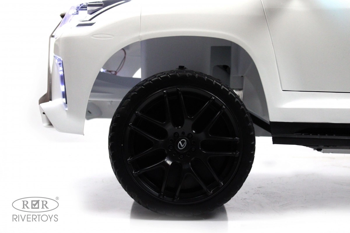Детский электромобиль RiverToys Lexus 570 E555EE белый 9634hvs1vfknv9ek4mpl38rjdqbor5m3