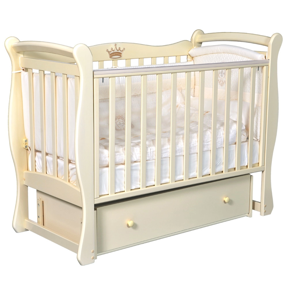 Детская кроватка КЕДР Viola 1 УМ Слоновая кость nhyk6nujqkcqfoxl1awwjdc1c9hgdhpt