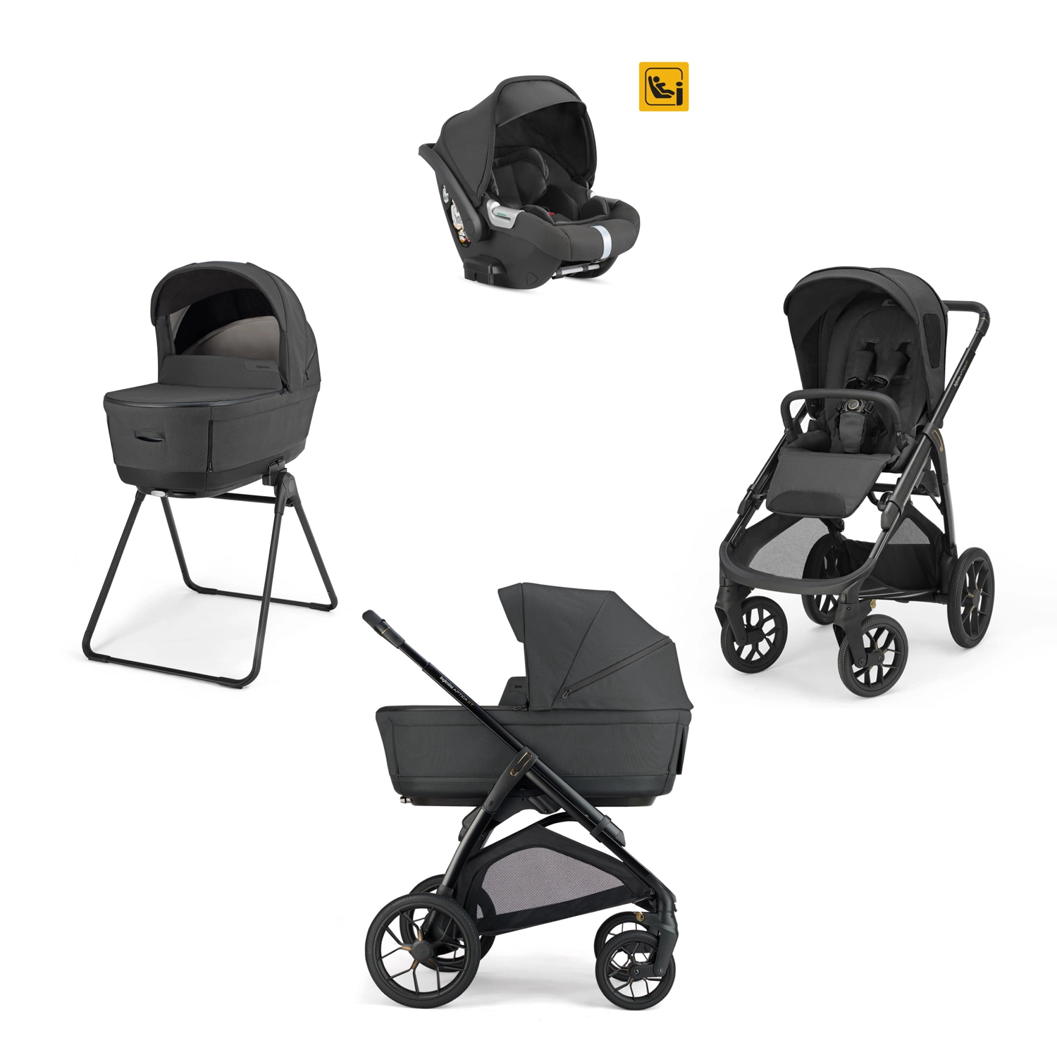 Коляска 3 в 1 Inglesina Aptica XT (Darwin I-Size) (Magnet Grey 2026)