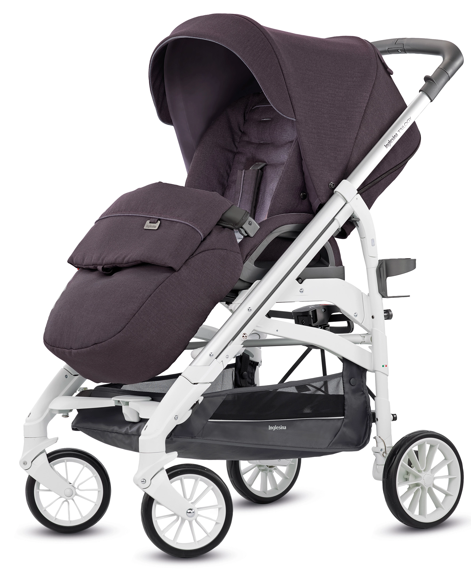 Коляска-трость Inglesina Trilogy Maroon Glace (белое шасси) 5b5bd696509b5ae808ec6c292c205bd5