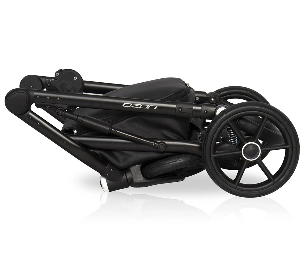 Коляска 2 в 1 RIKO BASIC OZON 02 черно-зеленый ug74b2n11c2c7m2upq1oyaf07o7e37oj