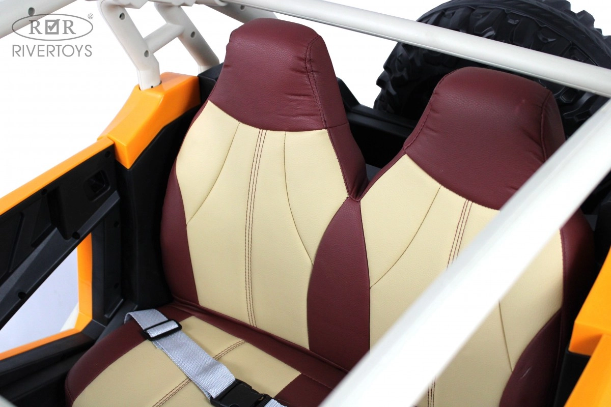 Детский электромобиль RiverToys E001EE оранжевый 9w79qvhn8zflqqoito10zoblc0a0nvop