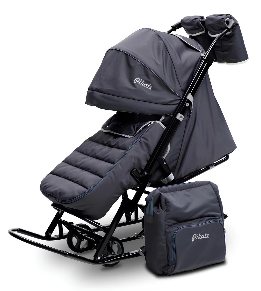 Санки-коляска Pikate Onyx чёрный 8temyrz3a8o05am3w51v6riwcm2620un