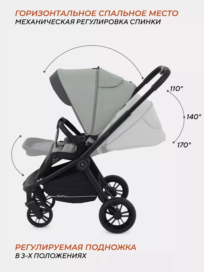 Прогулочная коляска RANT basic ENERGY Green 2024 a3e93jyx2mr0hhbii70z5zcvhrk88ma7