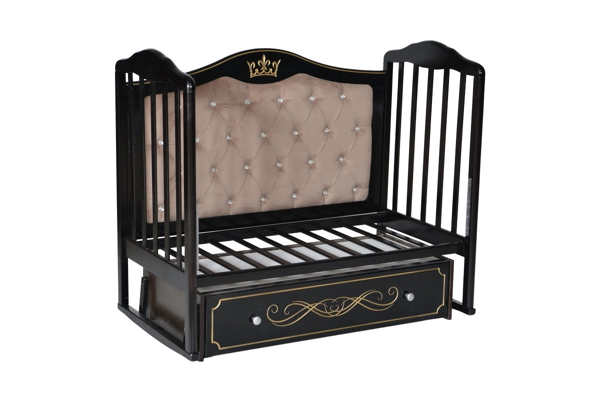 Детская кроватка ByTwinz Milania 4 универсальный маятник, мягкая спинка белый o0bgw19fpklwo71ri2vwdyyz3r4uq5sl