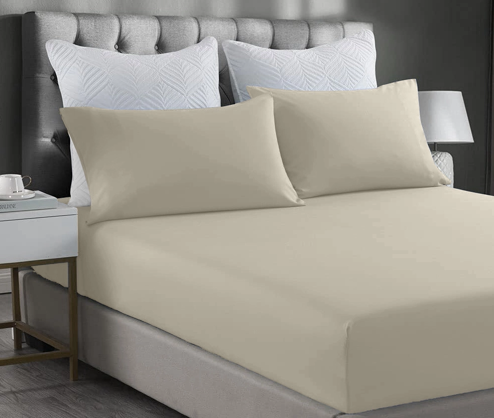 Набор наволочек 50х70 с клапаном (2 шт.) Бежевый 62b5f5a9d1181f07131fbae300107bb9