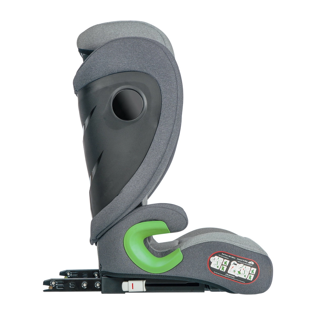 Автокресло Indigo DEFENDER I-SIZE ISOFIX, группа 2+3  Светло-серый 4qp9oxc8xyofpsat37g0kxe8wl2ldlr6